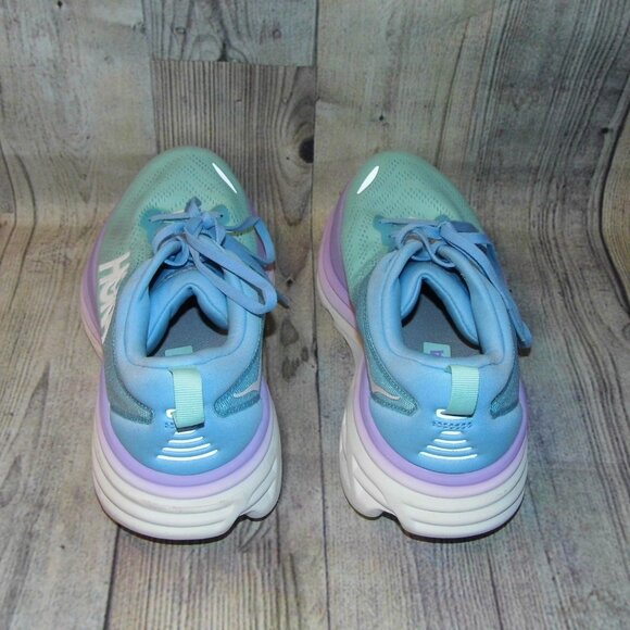 HOKA ONE ONE Bondi 8 Airy Blue/Sunlit Ocean Sneakers Womens Size 10B - Picture 5 of 7